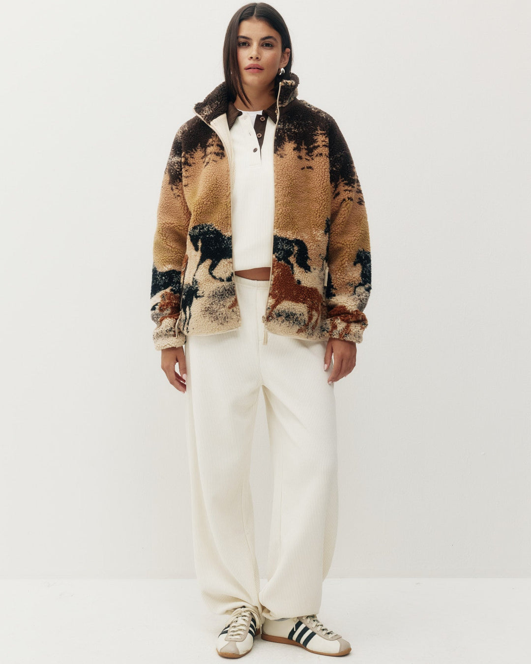 Printed Sherpa Jacket - Unisex
