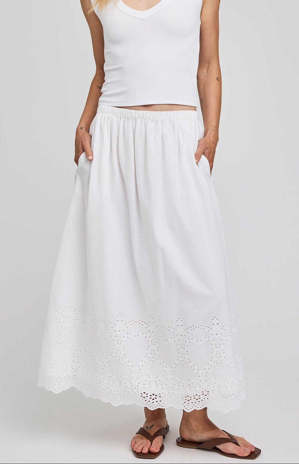 Elodie Skirt - White