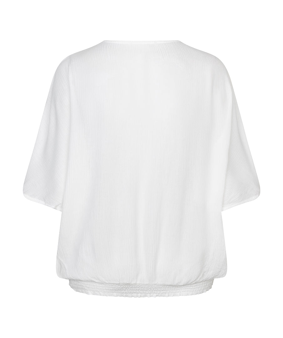 White t-shirt on a white background