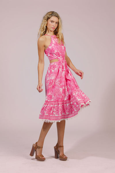 Liana Dress - Pink Ivory