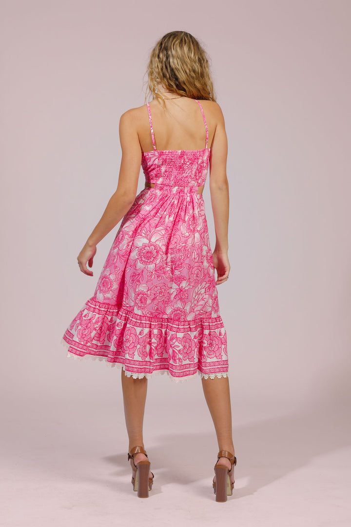 Liana Dress - Pink Ivory