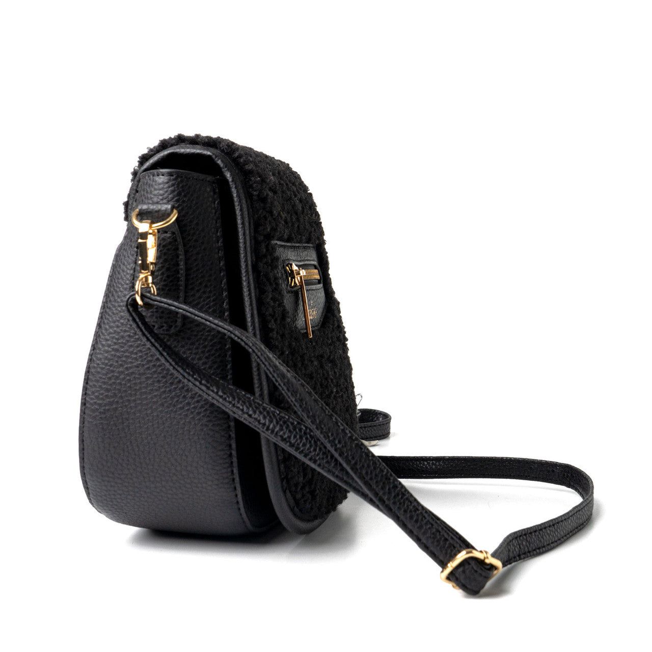 Camden Sherpa Mini Messenger Bag (Black)