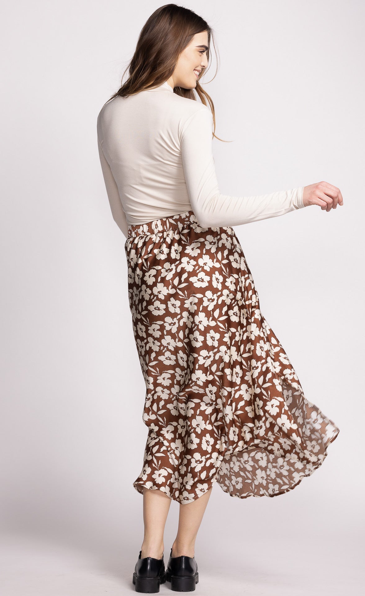 Kelly Skirt - Brown/Beige