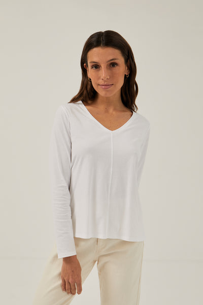 V Neck Long Sleeve T-Shirt