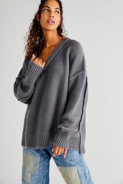 Alli V Neck Sweater (Titan)