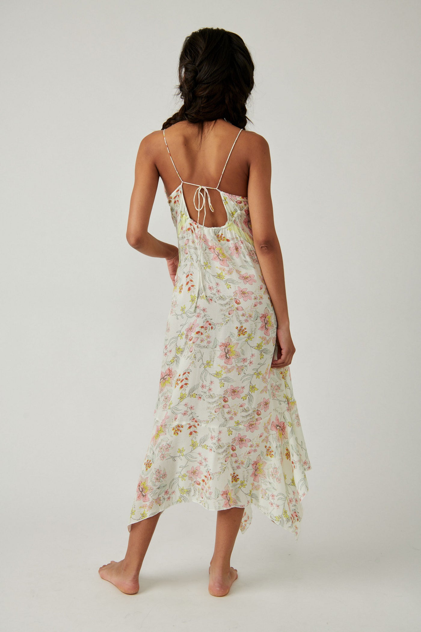 There She Goes Printed Maxi Slip // Ivory Combo