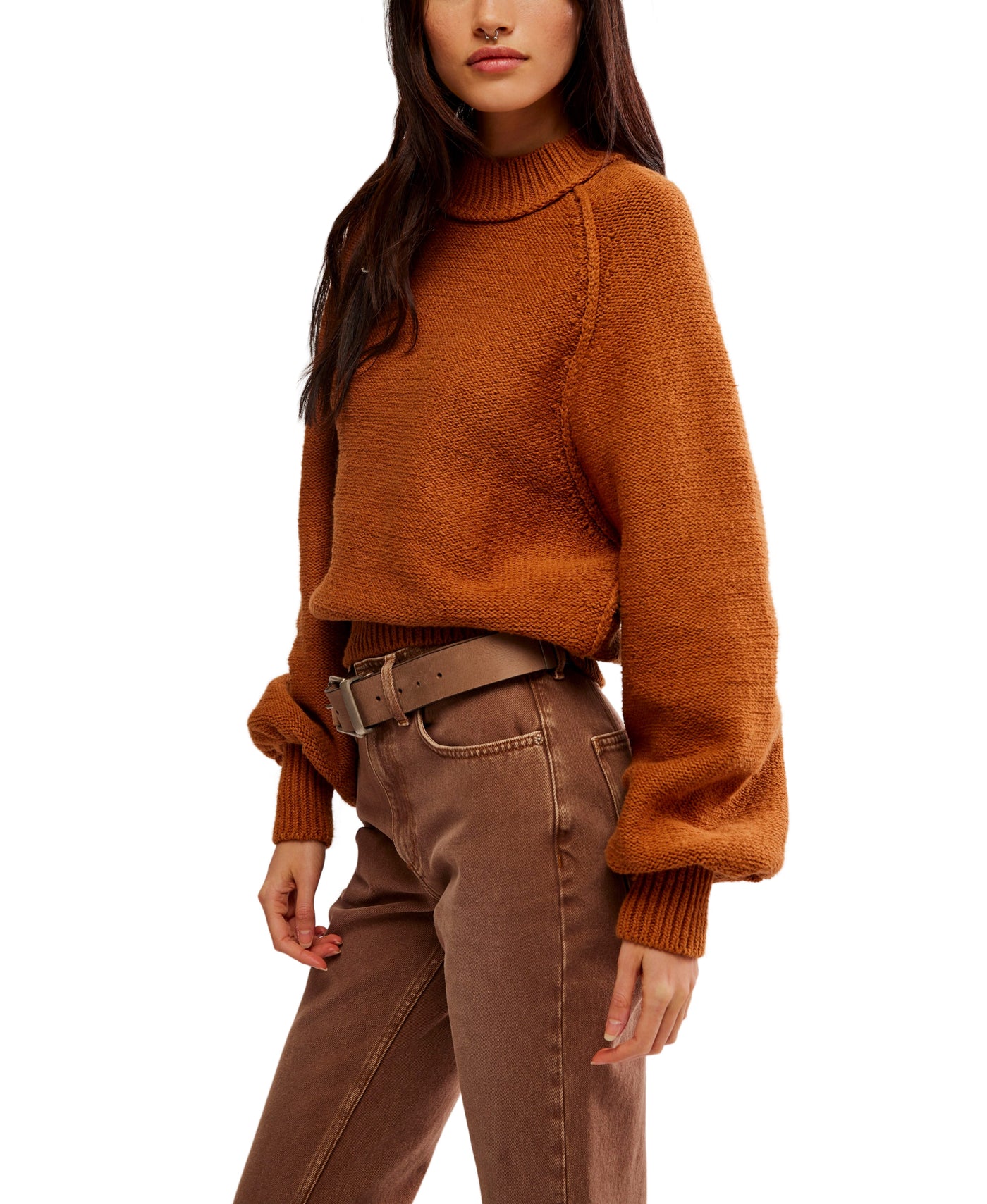 Riley Knit Pullover Sweater - Meerkat