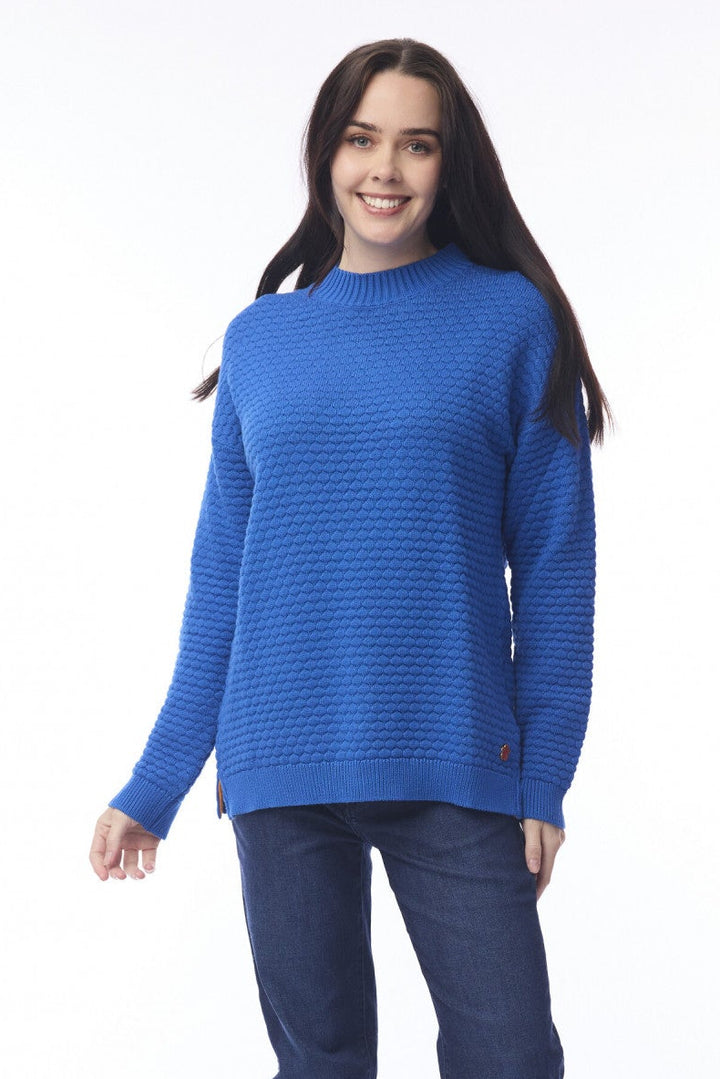 Organic Cotton Waffle Knit Sweater