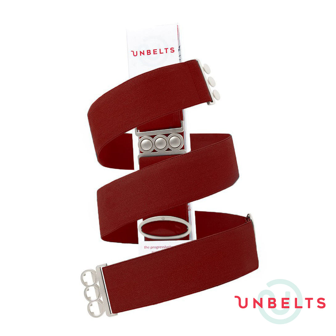 Unbelts Oxblood (silver) Belt