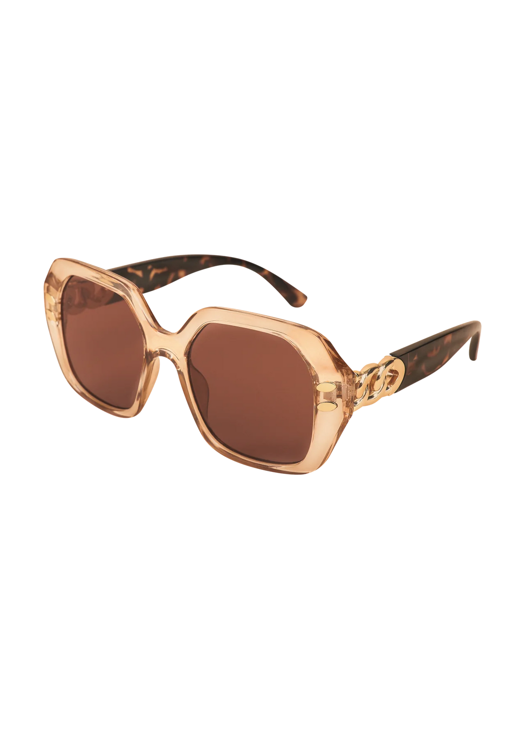 Luxe Rylee Sunglasses - Nude &amp; Tortoiseshell