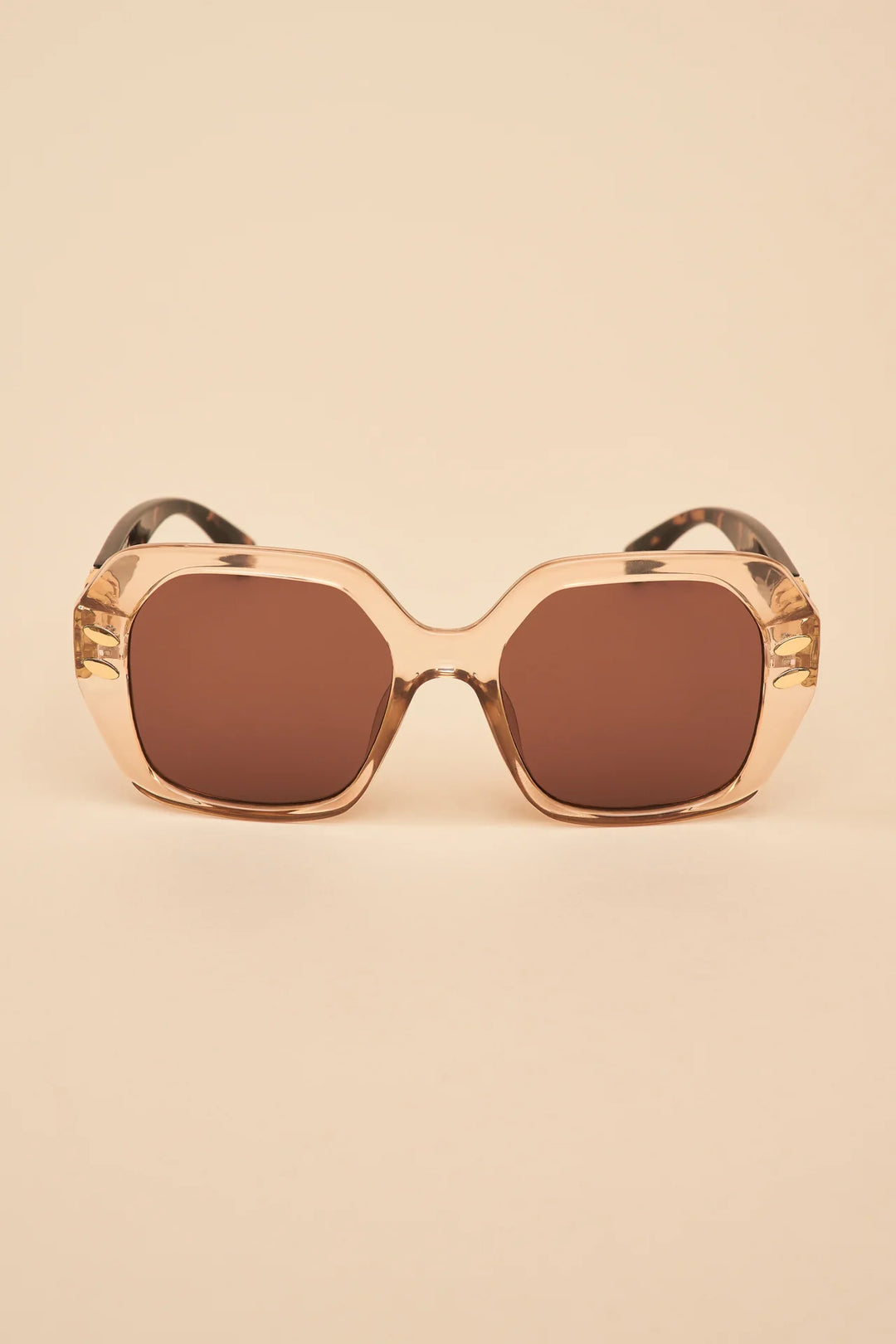 Luxe Rylee Sunglasses - Nude &amp; Tortoiseshell
