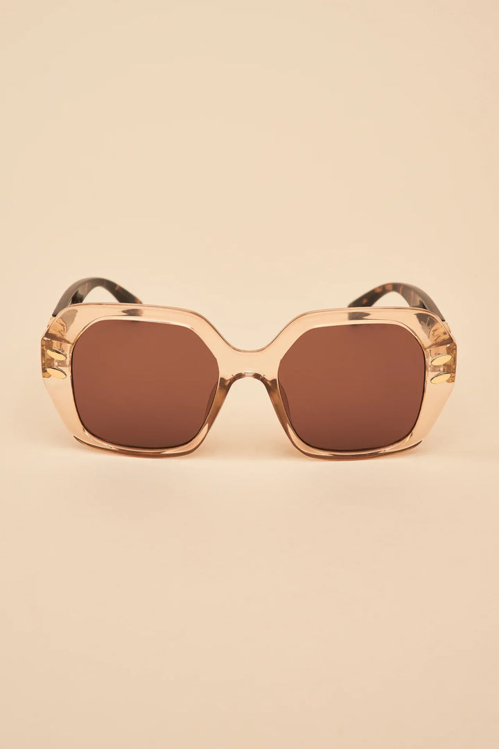 Luxe Rylee Sunglasses - Nude &amp; Tortoiseshell