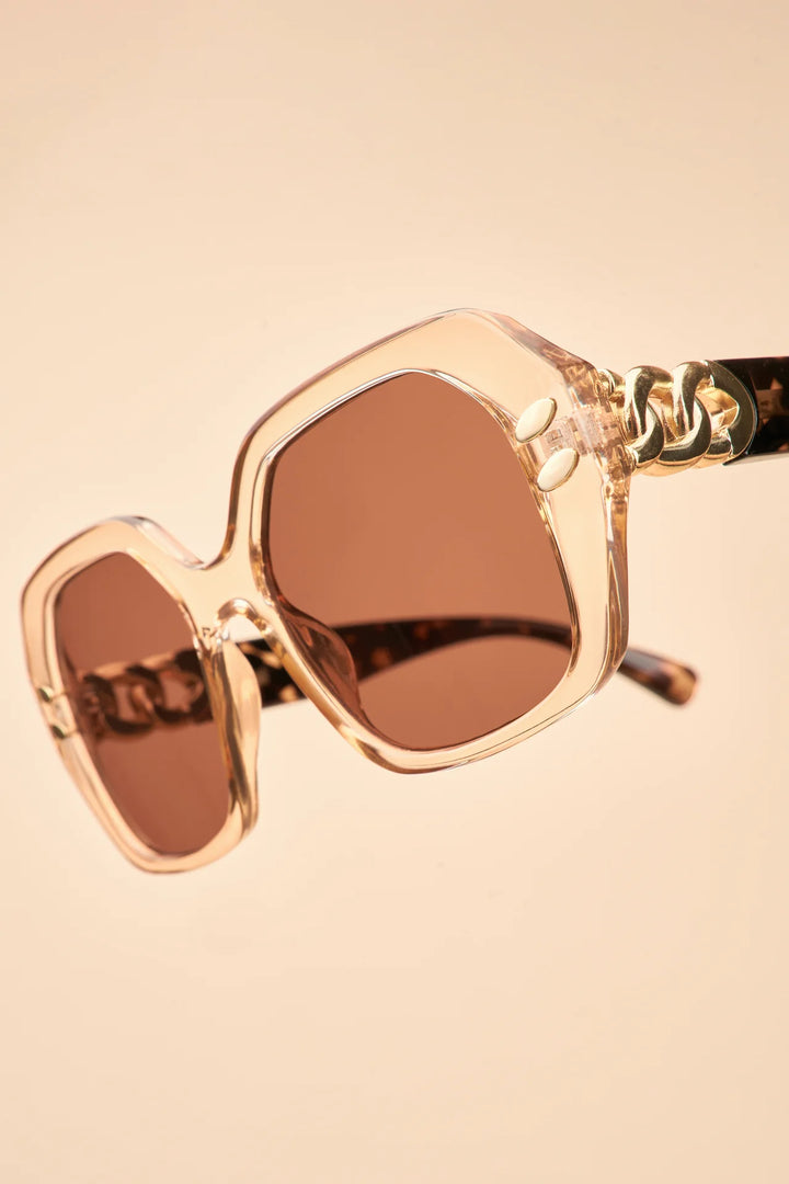 Luxe Rylee Sunglasses - Nude &amp; Tortoiseshell
