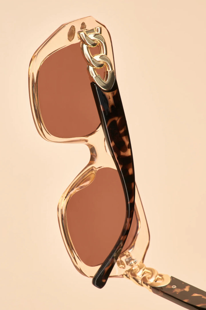 Luxe Rylee Sunglasses - Nude &amp; Tortoiseshell