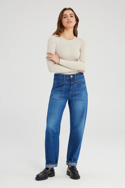 Selena Mid Waist Arc Jeans