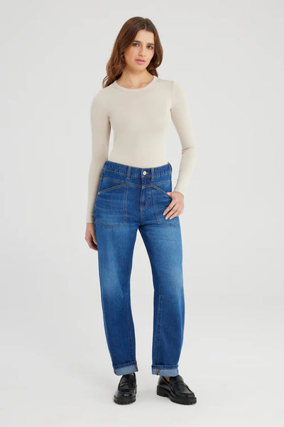 Selena Mid Waist Arc Jeans