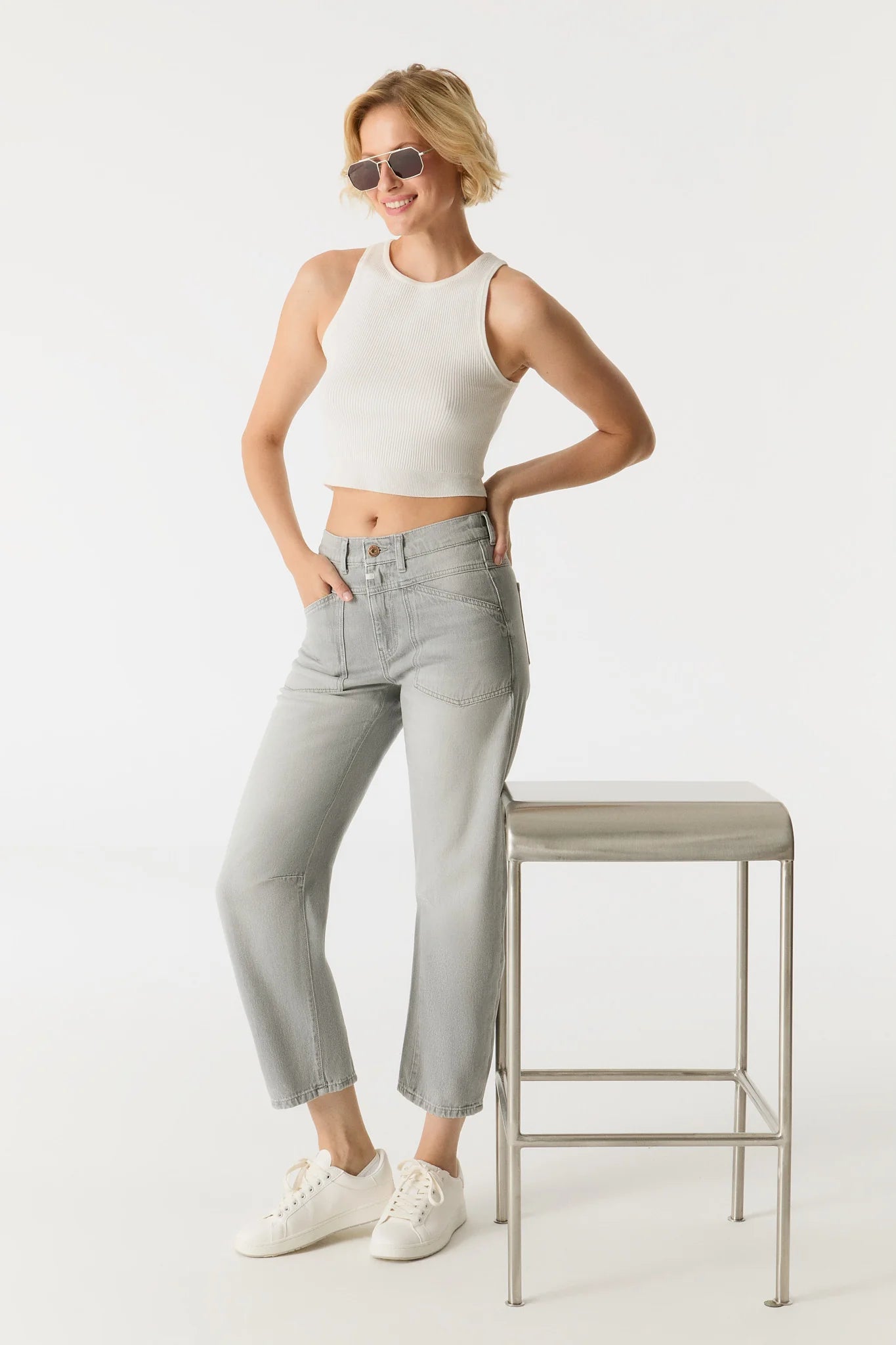 Selena Mid Waist Arc Jeans