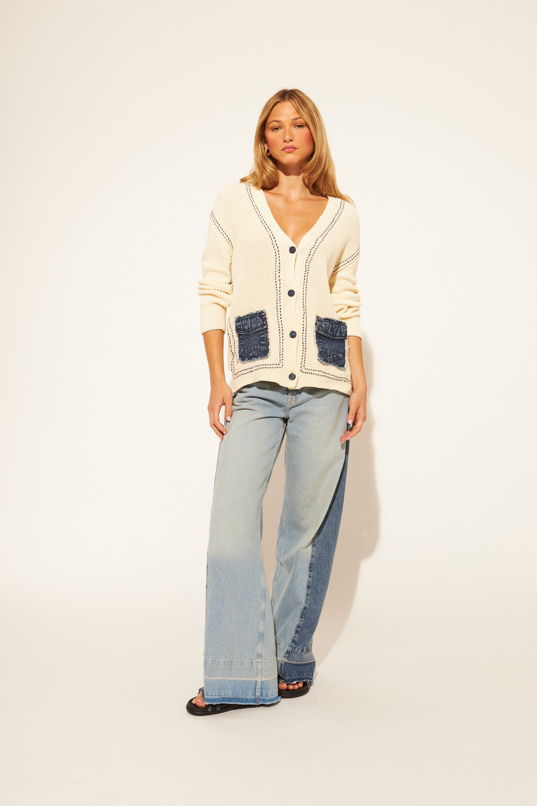 Designer Cardigan - Selvedge Denim