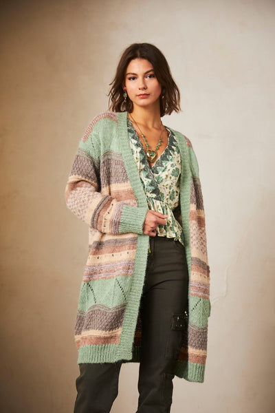 The Ako Oversized Cardigan - Green