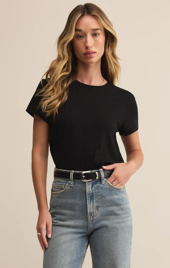 Tourist Airy Knit Tee - Black