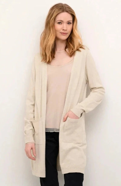 Dela Long Cardigan - Ancient Scroll Melange