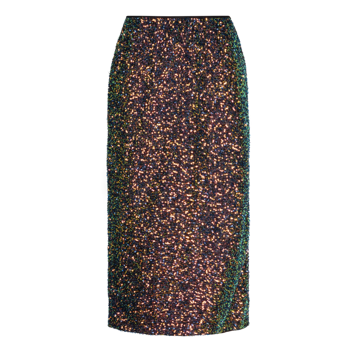 Multi Color Midi Sequin Skirt