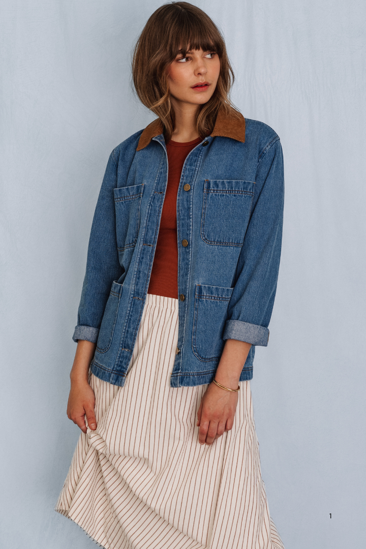 Flynn Jacket - Light Wash