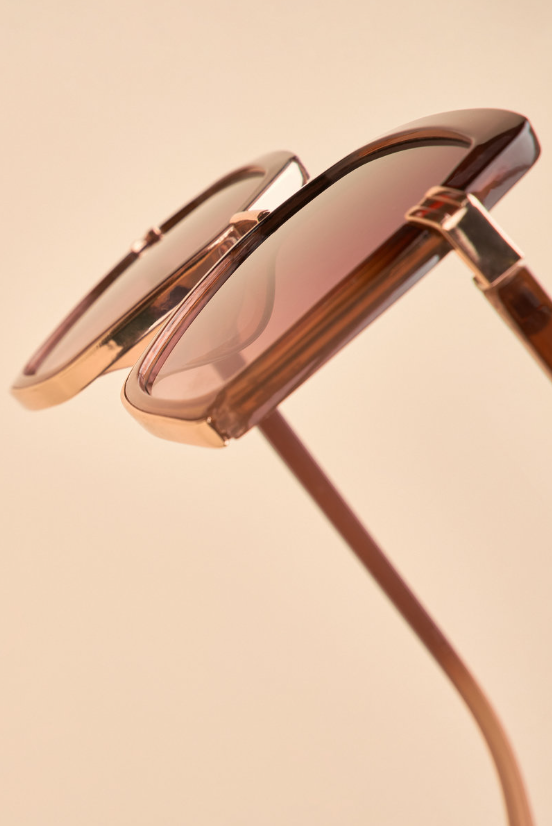 Luxe Angelina Sunglasses - Mahogany