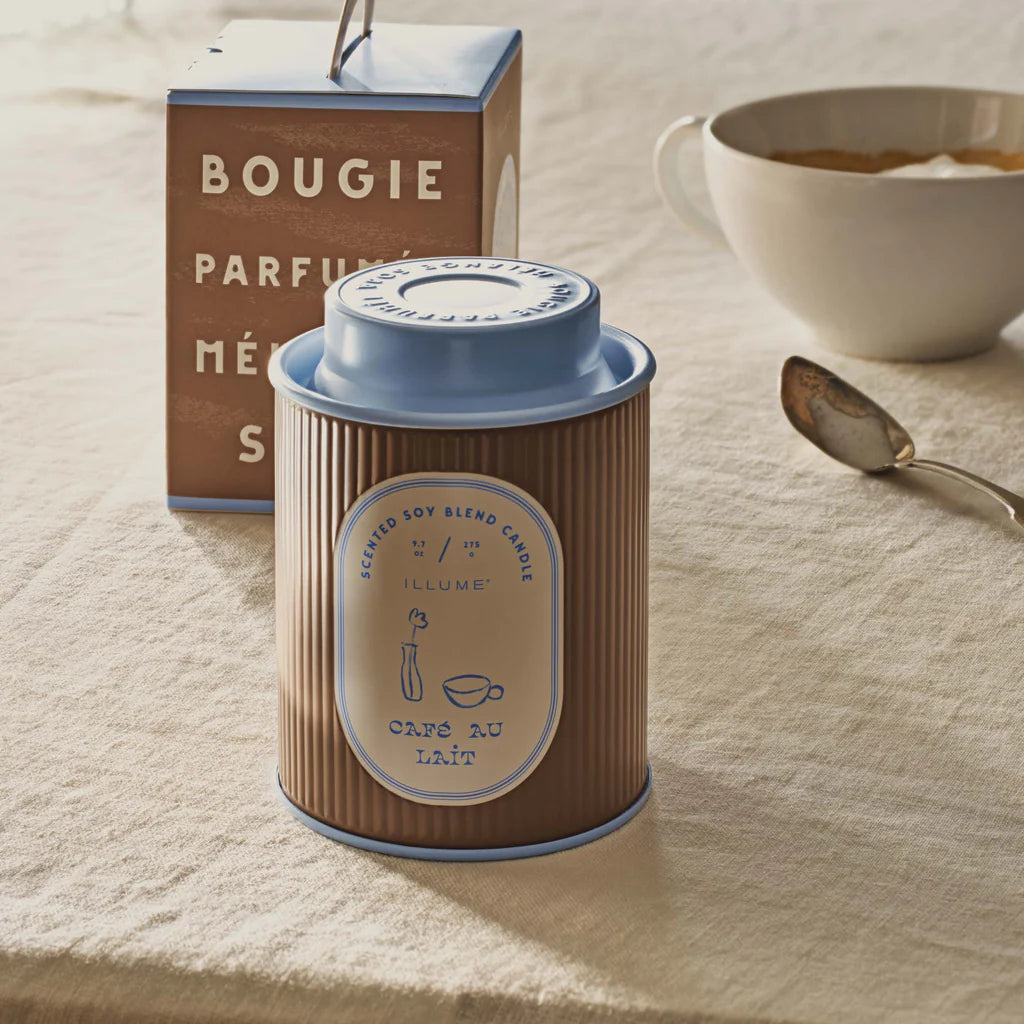 Cafe au Lait Petite Tin Candle