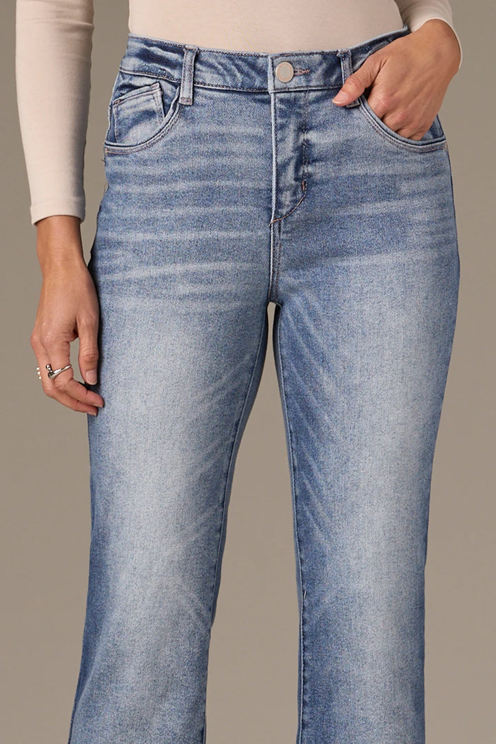 Bennett High Rise Barely Boot Jeans - Light Blue Denim