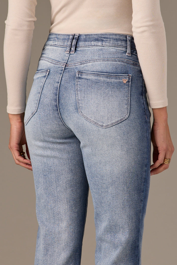 Bennett High Rise Barely Boot Jeans - Light Blue Denim