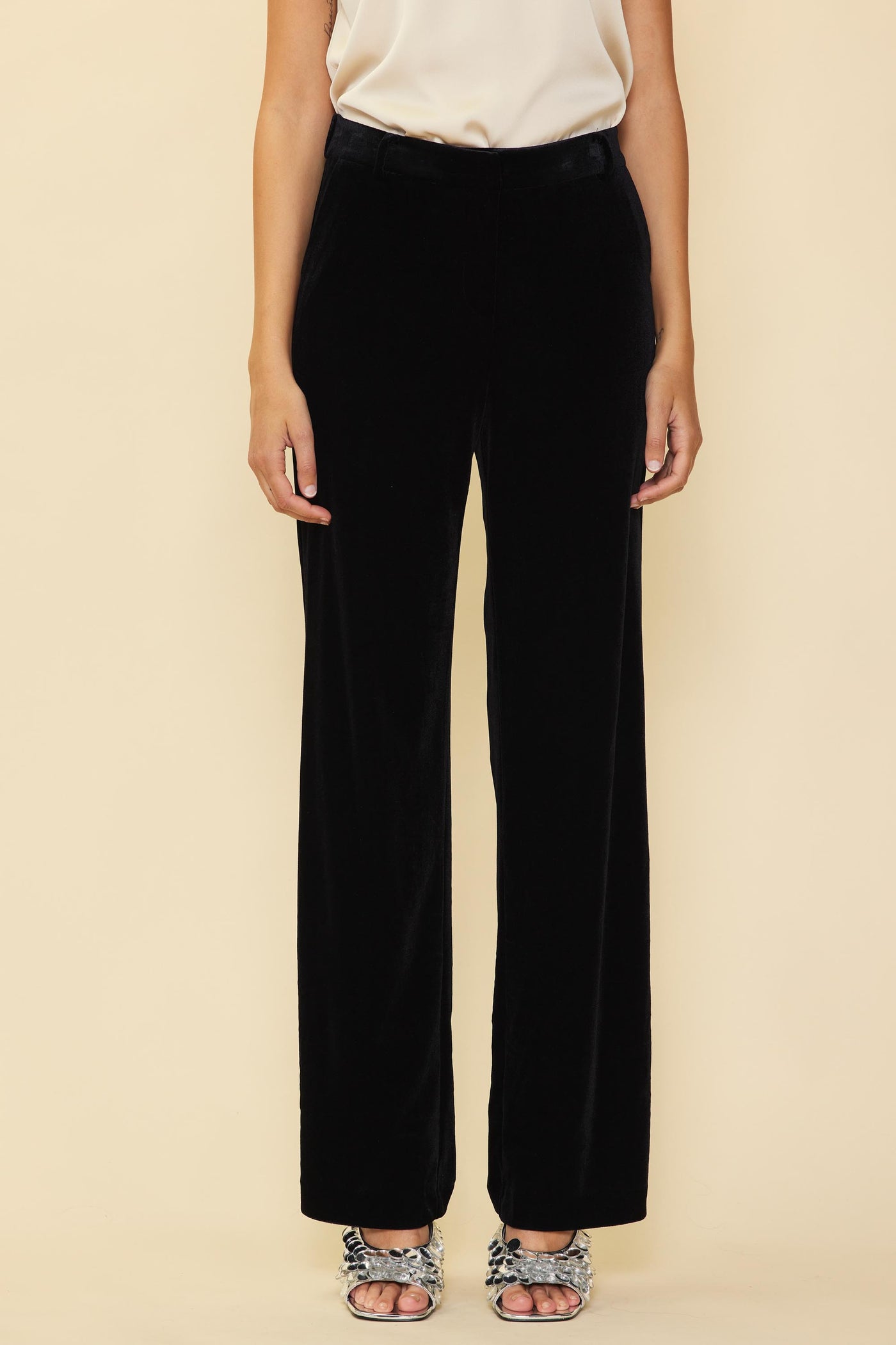 Velvet Straight Fit Pants