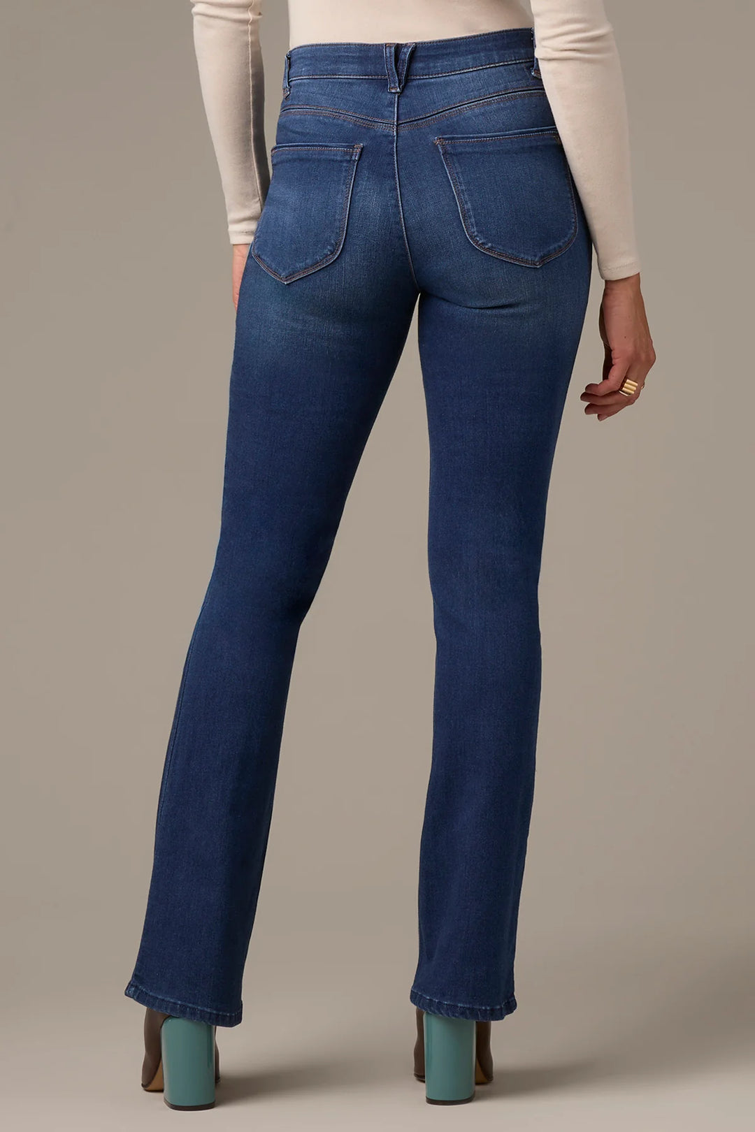 Brittany High Rise Itty Bitty Boot Jeans - Blue