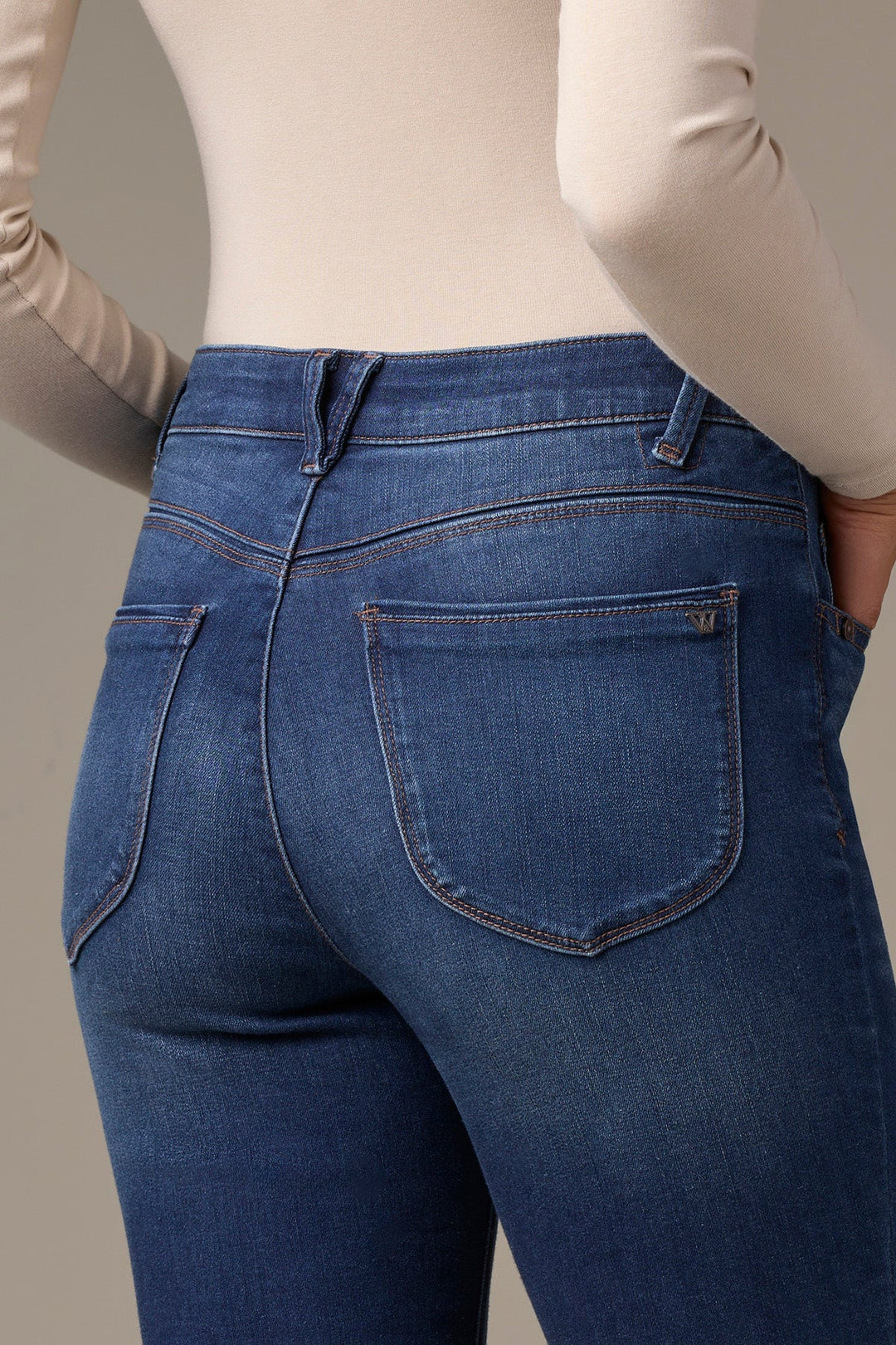 Brittany High Rise Itty Bitty Boot Jeans - Blue