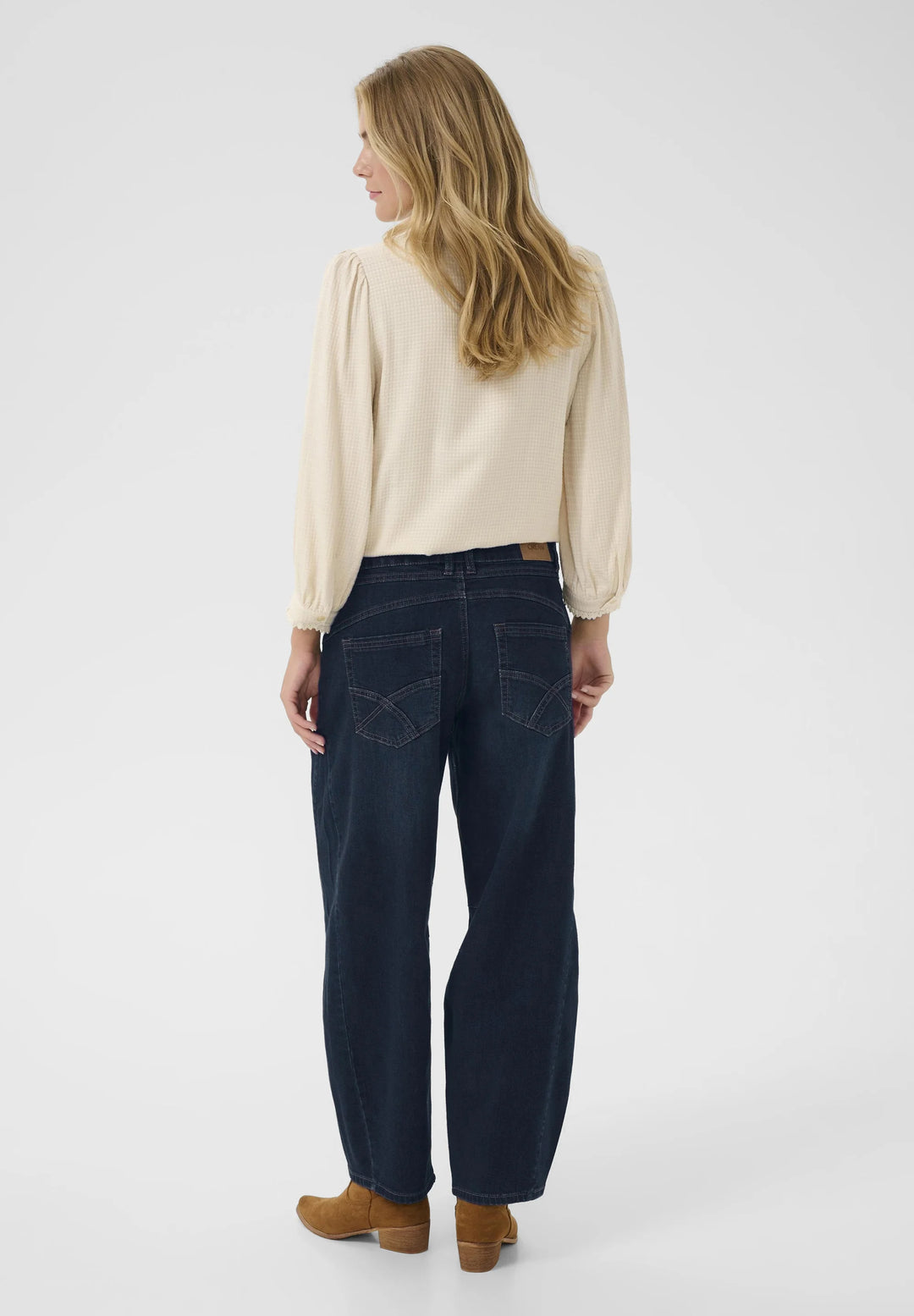 Bahren Ankle Relaxed Jeans - Garland Dark Blue denim