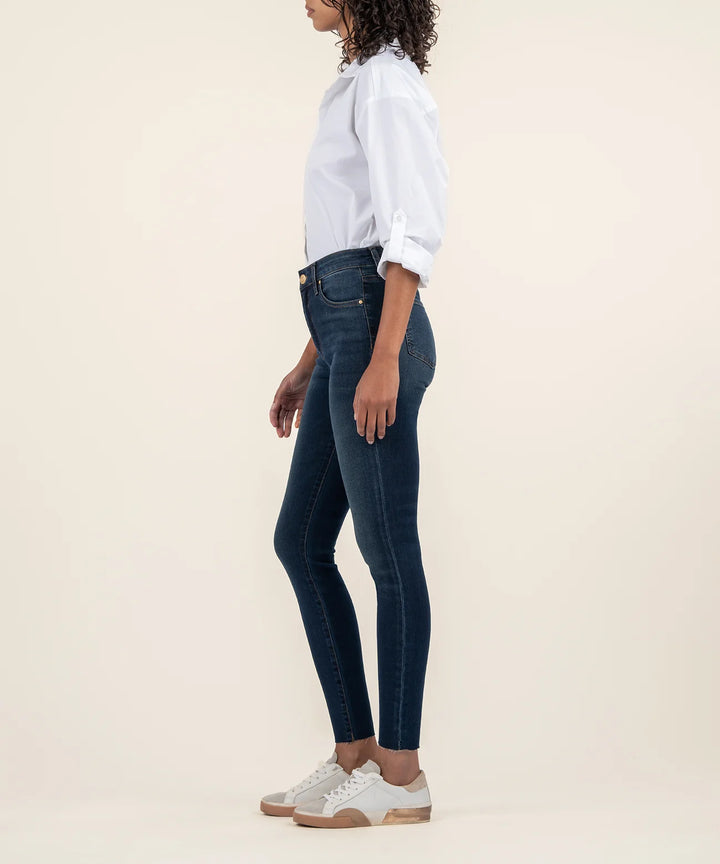 Connie High Rise Ankle Slim Fit Skinny Jeans - Smash W/Dk Base Wash
