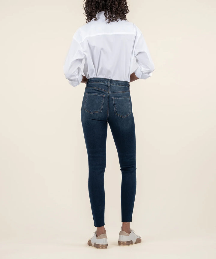 Connie High Rise Ankle Slim Fit Skinny Jeans - Smash W/Dk Base Wash