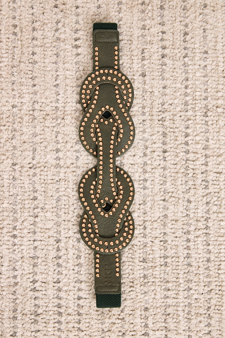 Studded Belt - Green