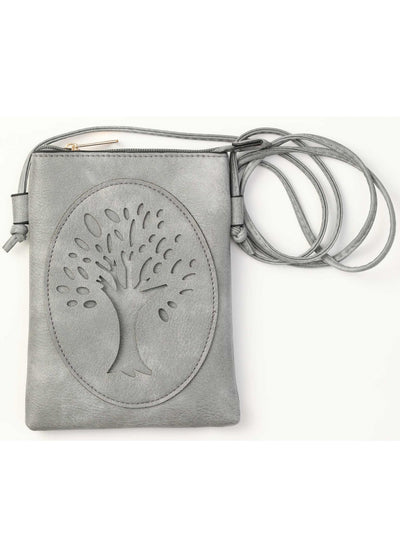 Tree of Life Laser Cur Crossbody Cell Phone Bag
