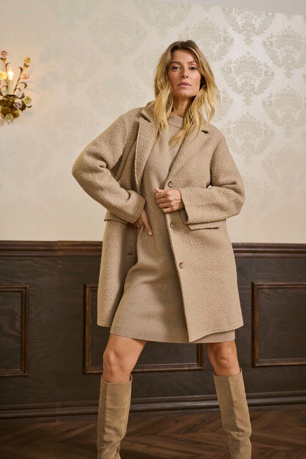 Dela Knit Dress - Cobblestone Melange