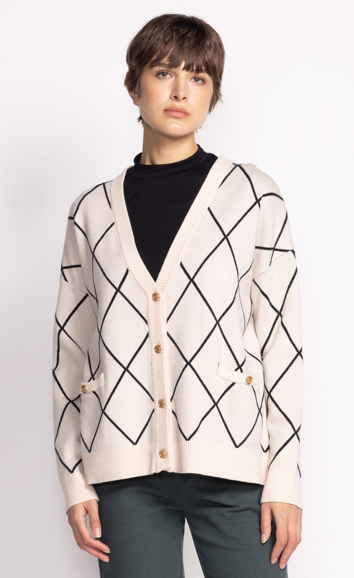 Marlyn Button Up Cardigan - Off White