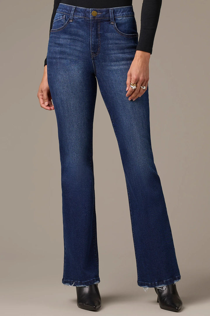 Madison High Rise Itty Bitty Boot Jeans - Blue