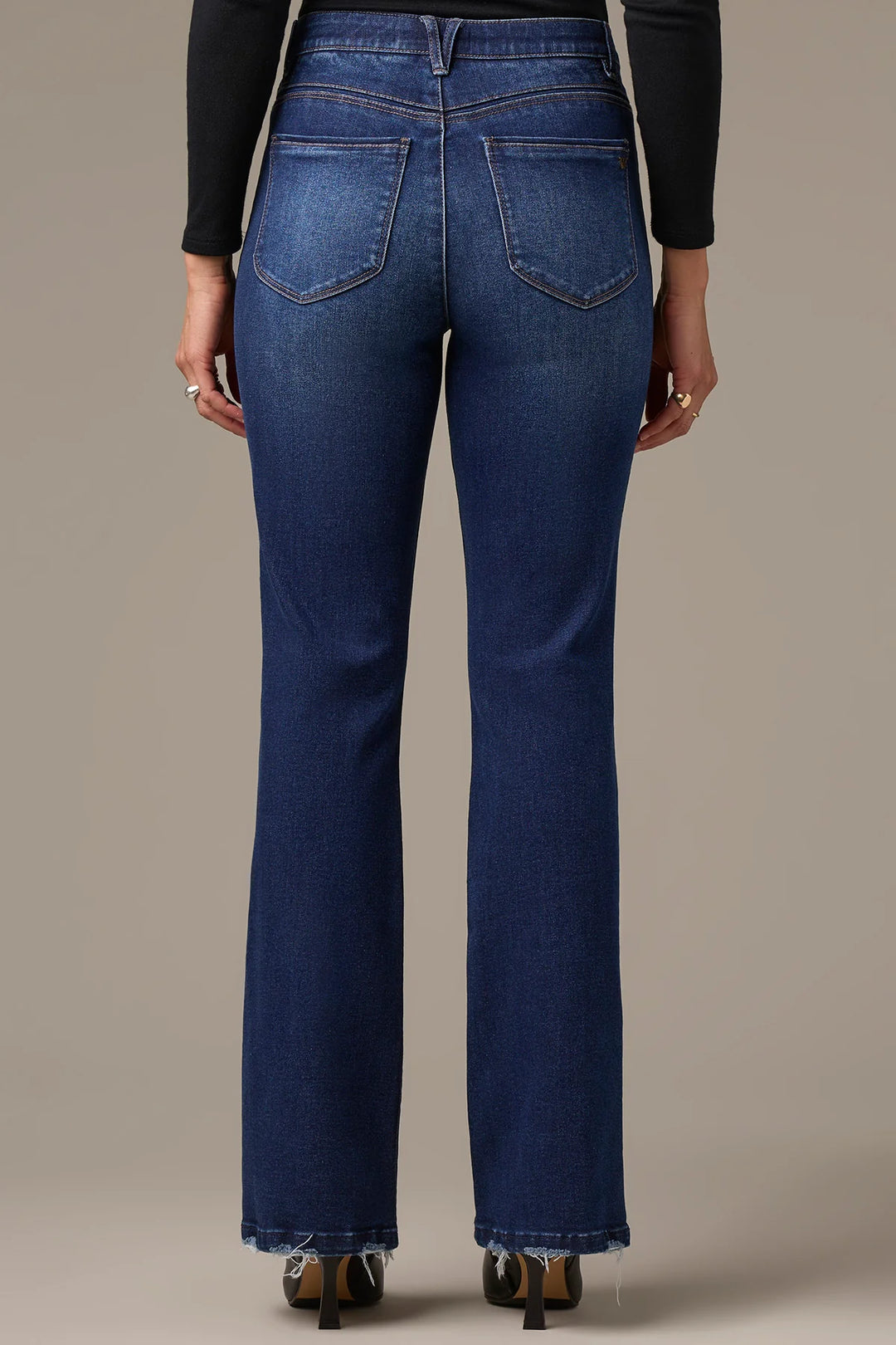 Madison High Rise Itty Bitty Boot Jeans - Blue