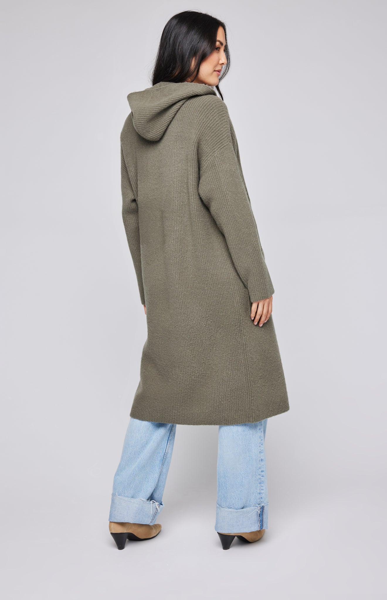 Maeve Hooded Cardigan - Olive