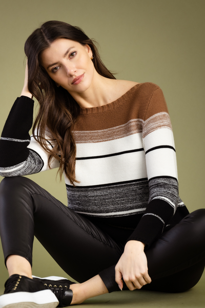 Multi Color Block Sweater
