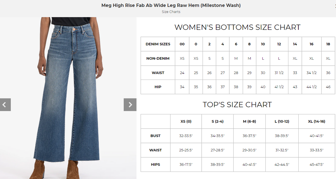 Meg High Rise Fab Ab Wide Leg Raw Hem (Milestone Wash)
