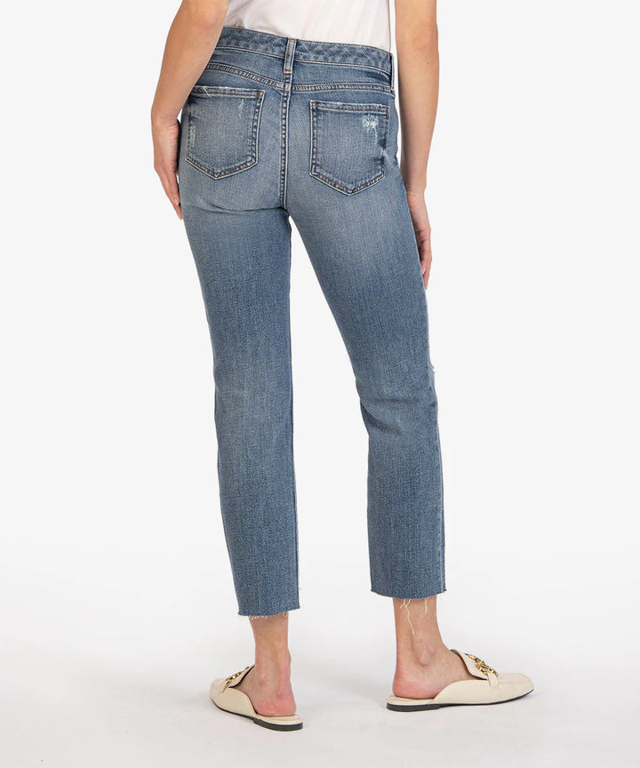 Reese Ankle Straight Leg With Raw Hem // Flavorful Wash
