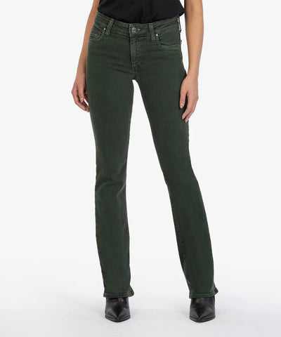 Natalie Mid Rise Bootcut Jeans - Deep Forest
