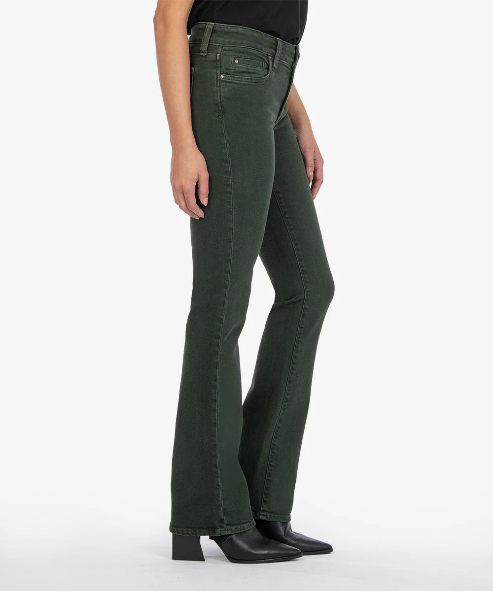 Natalie Mid Rise Bootcut Jeans - Deep Forest