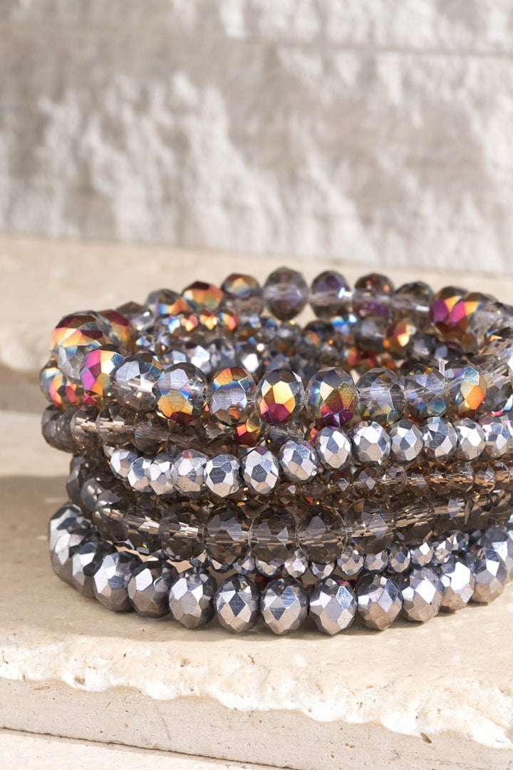 Glass Bead 9 Set Bracelet/ 19 Colors